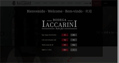 Desktop Screenshot of bodegaiaccarini.com.ar